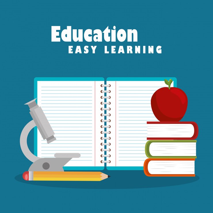 Vector gratuito educación fácil aprendizaje set iconos