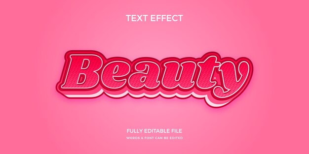 Efecto de belleza rosa intenso degradado