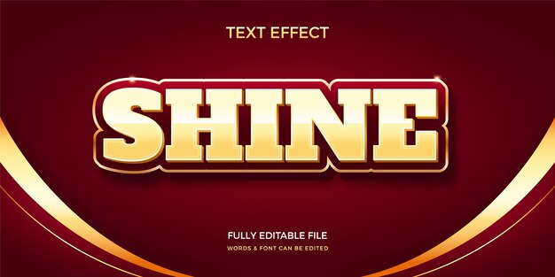 Efecto de brillo de texto en gradiente