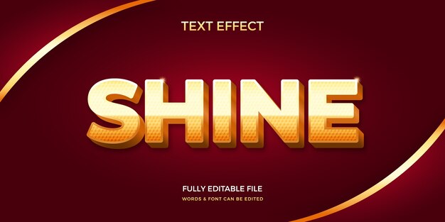 Efecto de brillo de texto en gradiente