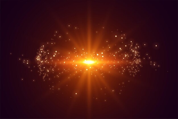 Efecto destello de lente de luces explosivas