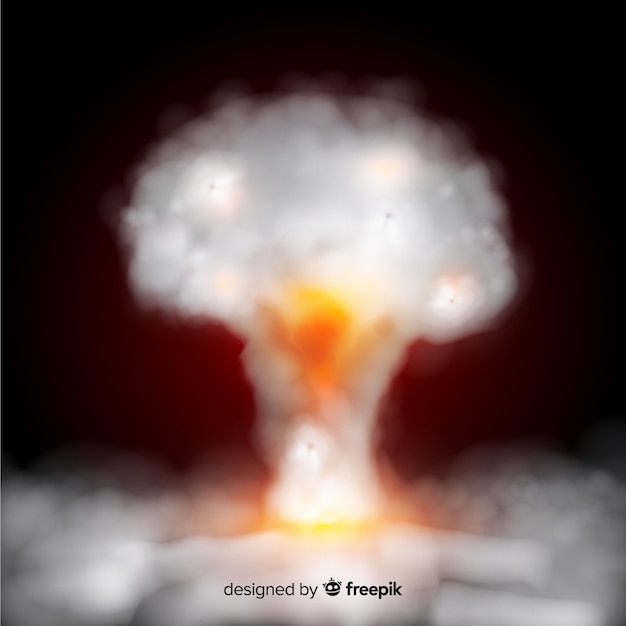 Efecto humo de bomba estilo realista