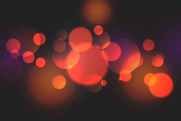 Efecto de luces Bokeh sobre wallpaer oscuro