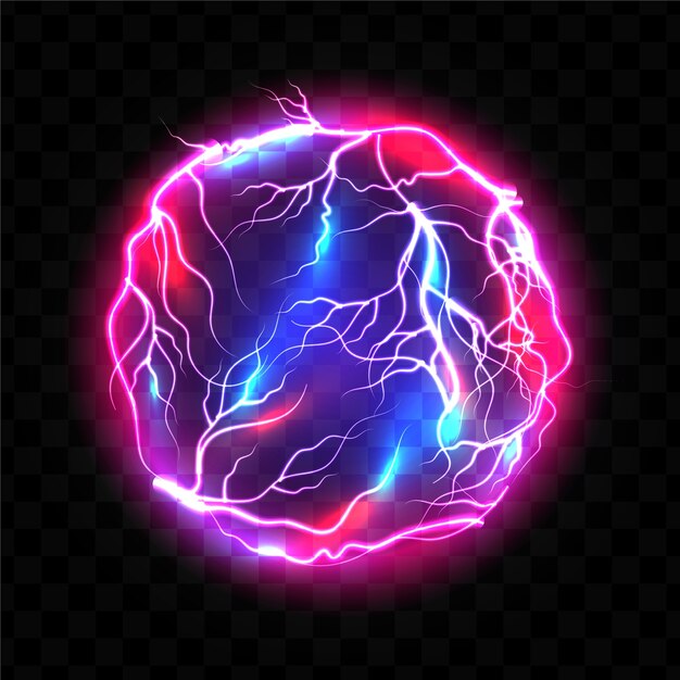 Efecto luminoso luminoso de bola eléctrica