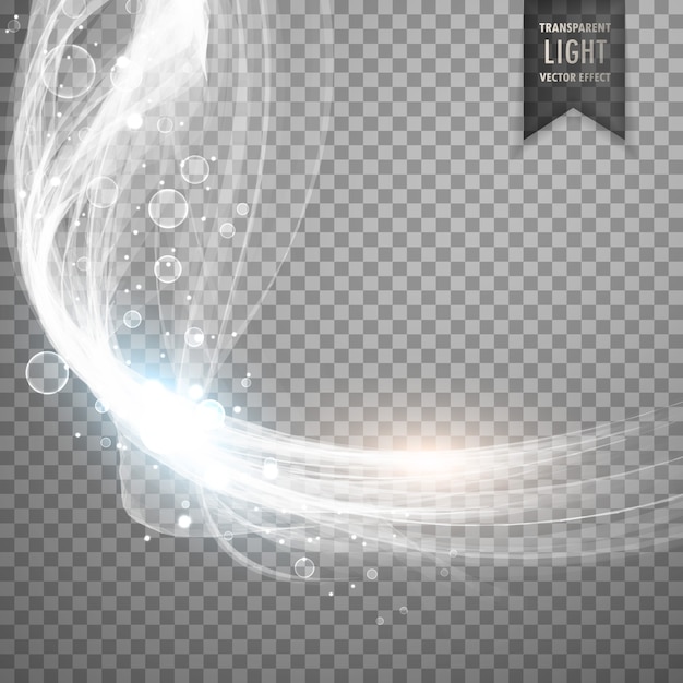 Efecto de luz blanca brilloso