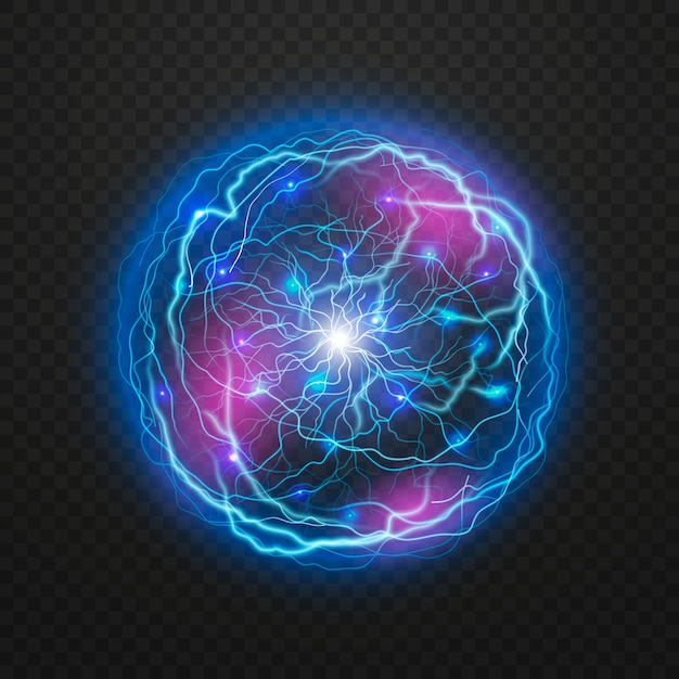 Efecto de luz con bola eléctrica