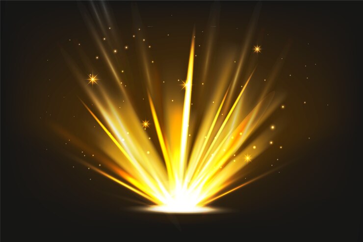 Vector gratuito efecto de luz brillante del amanecer