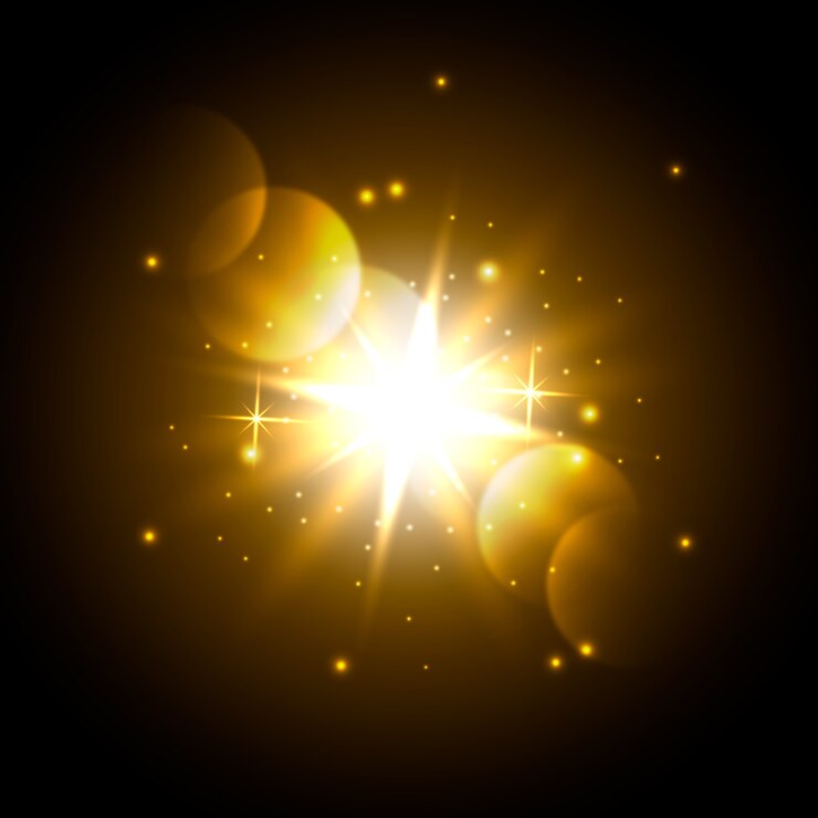Vector gratuito efecto de luz brillante del amanecer