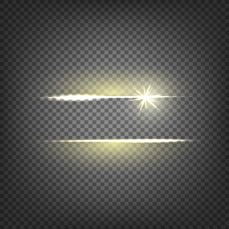 Efecto de luz de destello de lente