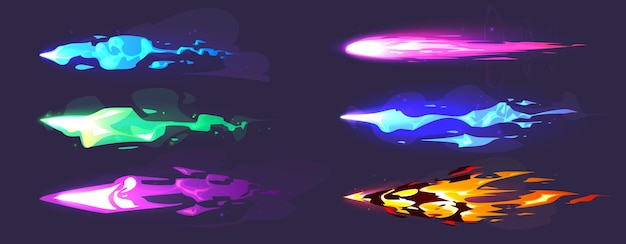 Efecto de luz de disparo de pistola de juego o blaster
