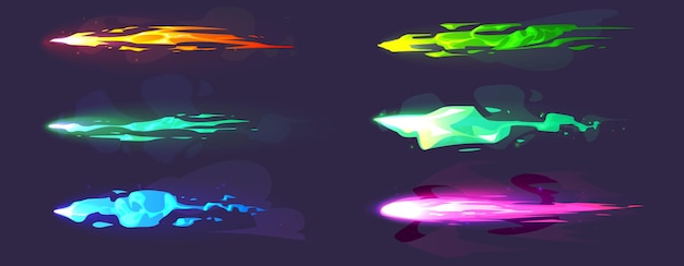 Efecto de luz de disparo de pistola de juego o blaster