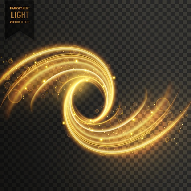 Efecto de luz con espiral