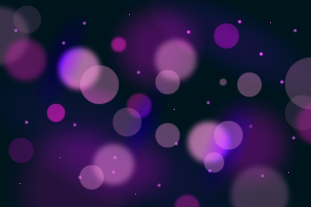 Vector gratuito efecto de luz de fondo bokeh oscuro