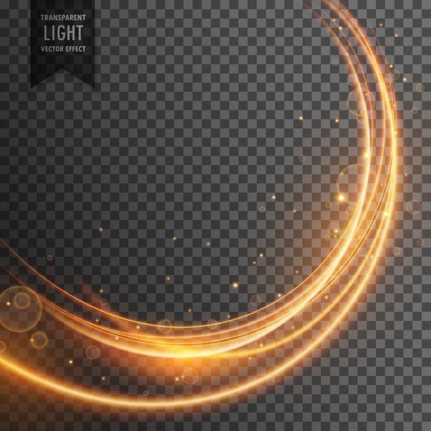 Efecto de luz con forma circular