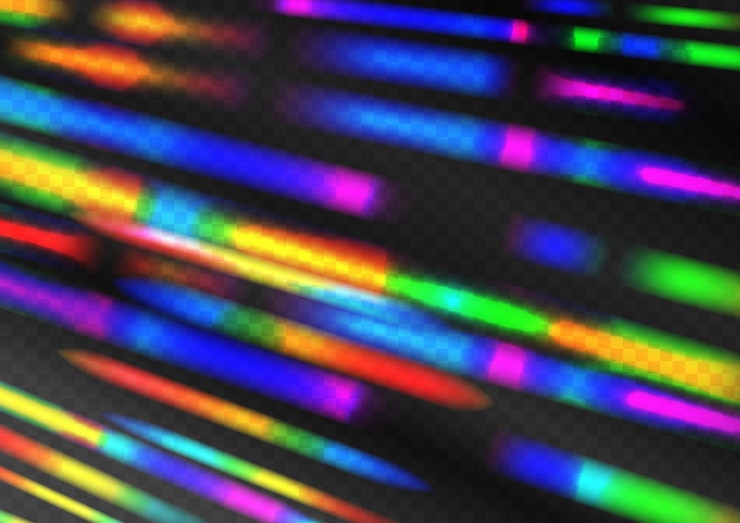 Vector gratuito efecto de luz de neón luz mágica brillante