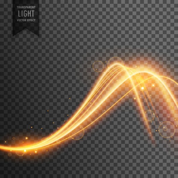 Efecto de luz con ondas