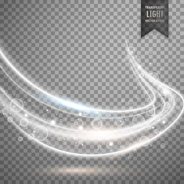 Efecto de onda de luz blanca
