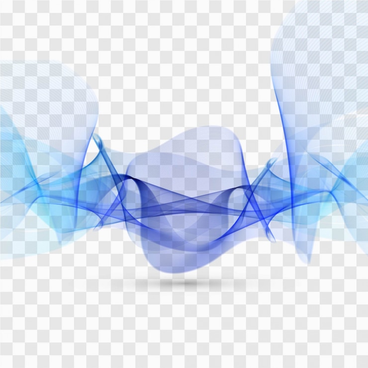 Vector gratuito efecto ondulado con tonos azules