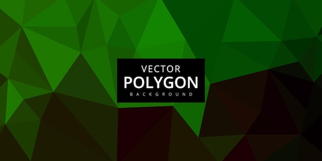 Efecto Polígono Abstracto Fondo Verde Bosque Banner Diseño Multipropósito