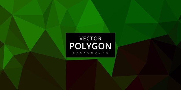 Efecto Polígono Abstracto Fondo Verde Bosque Banner Diseño Multipropósito