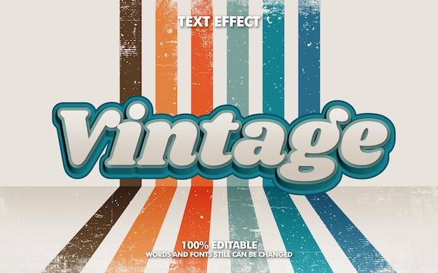 Efecto rext vintage editable