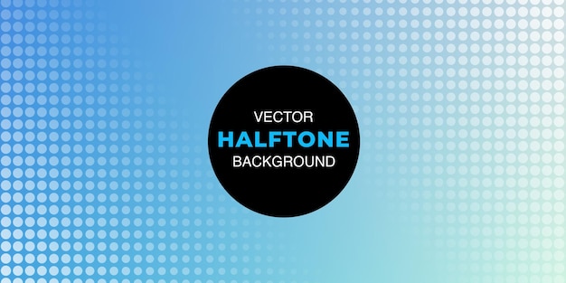 Vector gratuito efecto semitono abstracto sobre fondo azul claro banner diseño multiusos