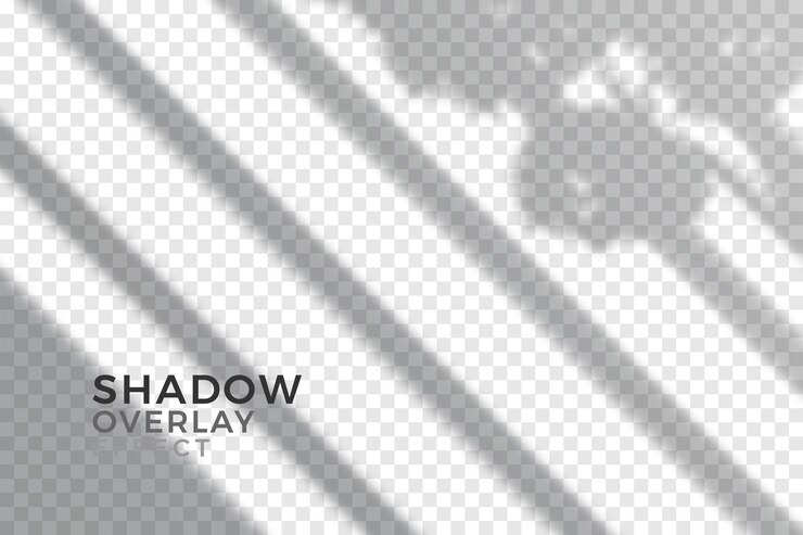 Vector gratuito efecto de superposición de diseño de sombras transparentes