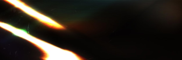 Efecto de superposición de flares de fuga de películas y fotografías