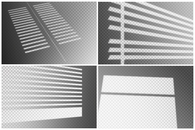 Efecto de superposición de sombras transparentes