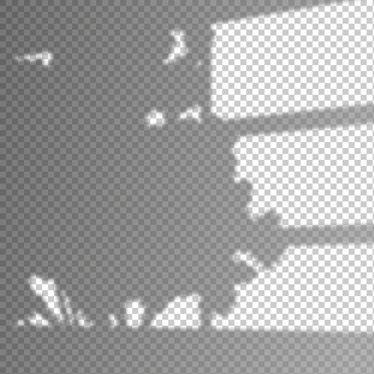 Vector gratuito efecto de superposición de sombras transparentes