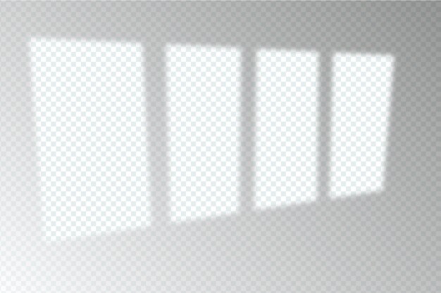 Efecto de superposición de sombras transparentes