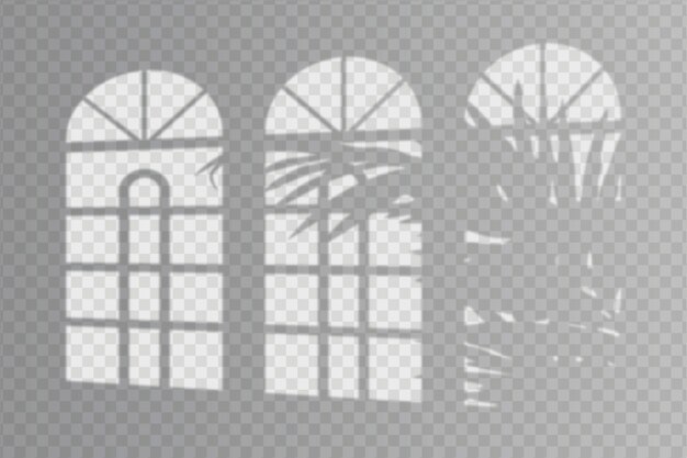 Efecto de superposición de sombras transparentes