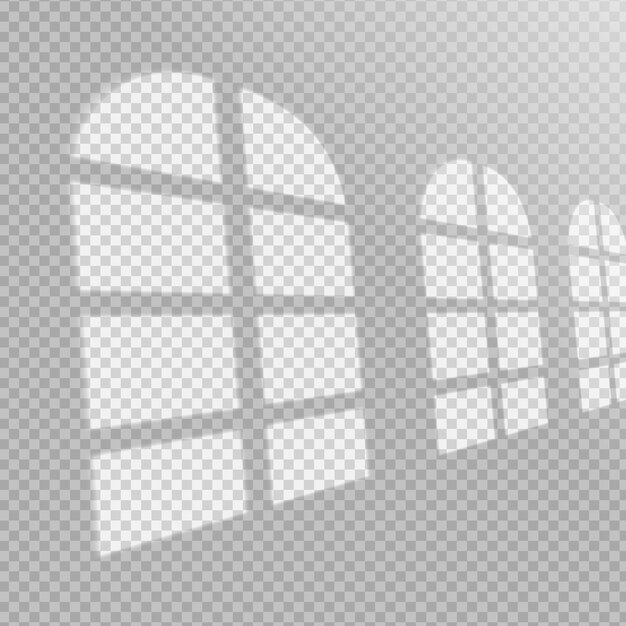 Efecto de superposición de sombras transparentes