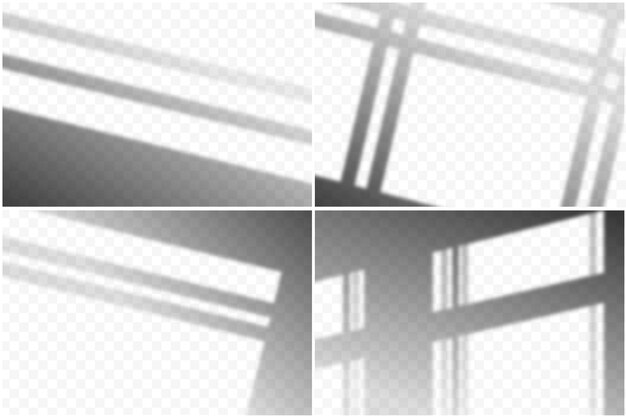 Efecto de superposición de sombras transparentes
