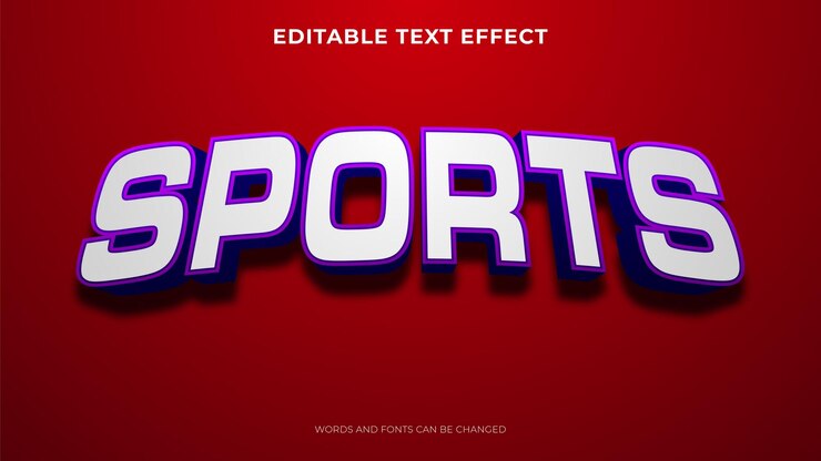 Vector gratuito efecto de texto 3d con color morado