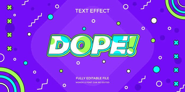 efecto de texto de los 90