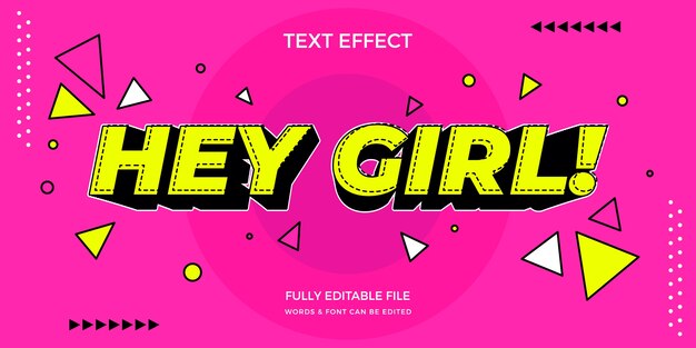 efecto de texto de los 90