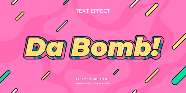 efecto de texto de los 90