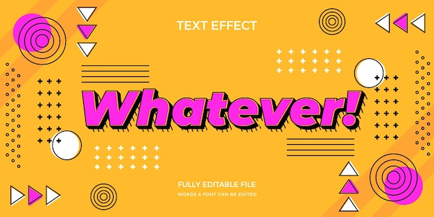 efecto de texto de los 90