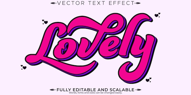 El efecto de texto de amor de San Valentín es un estilo de texto de romance y pareja editable.