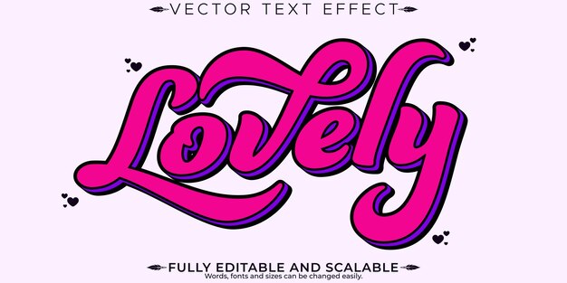 El efecto de texto de amor de San Valentín es un estilo de texto de romance y pareja editable.