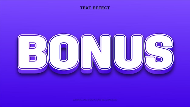 Vector gratuito efecto de texto azul de estilo 3d editable, plantilla de efecto de texto