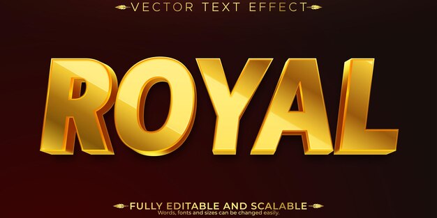 Efecto de texto de brillo dorado estilo de texto real y brillante editable