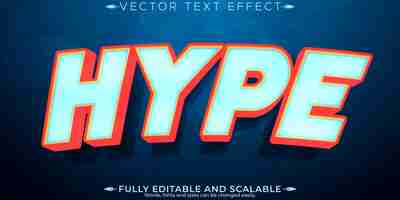 Vector gratuito efecto de texto de cartel publicidad editable y promoción estilo de fuente personalizable