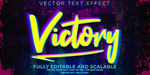 Efecto de texto cibernético, futuro editable y estilo de texto de neón