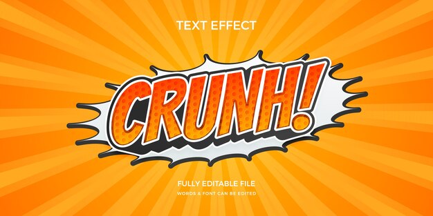 Efecto de texto cómico en gradiente