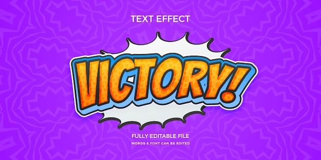 Efecto de texto cómico en gradiente