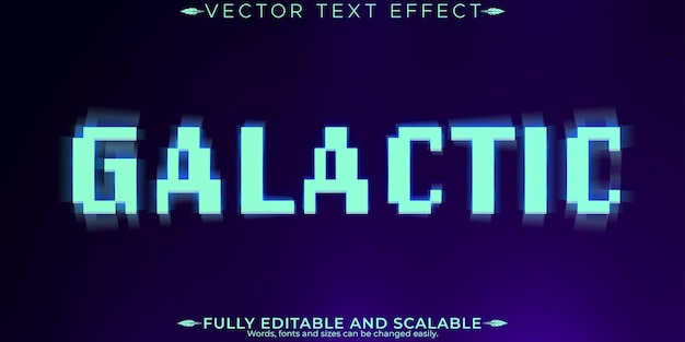 Efecto de texto cósmico universo editable y estilo de fuente estelar personalizable