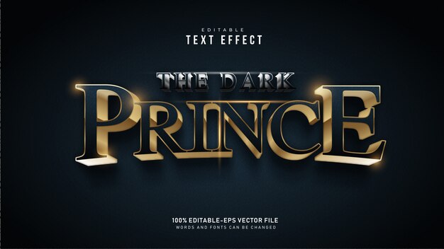 Efecto de texto Dark Prince