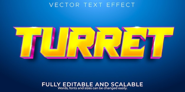 Vector gratuito efecto de texto de deportes, juego editable y estilo de texto de neón